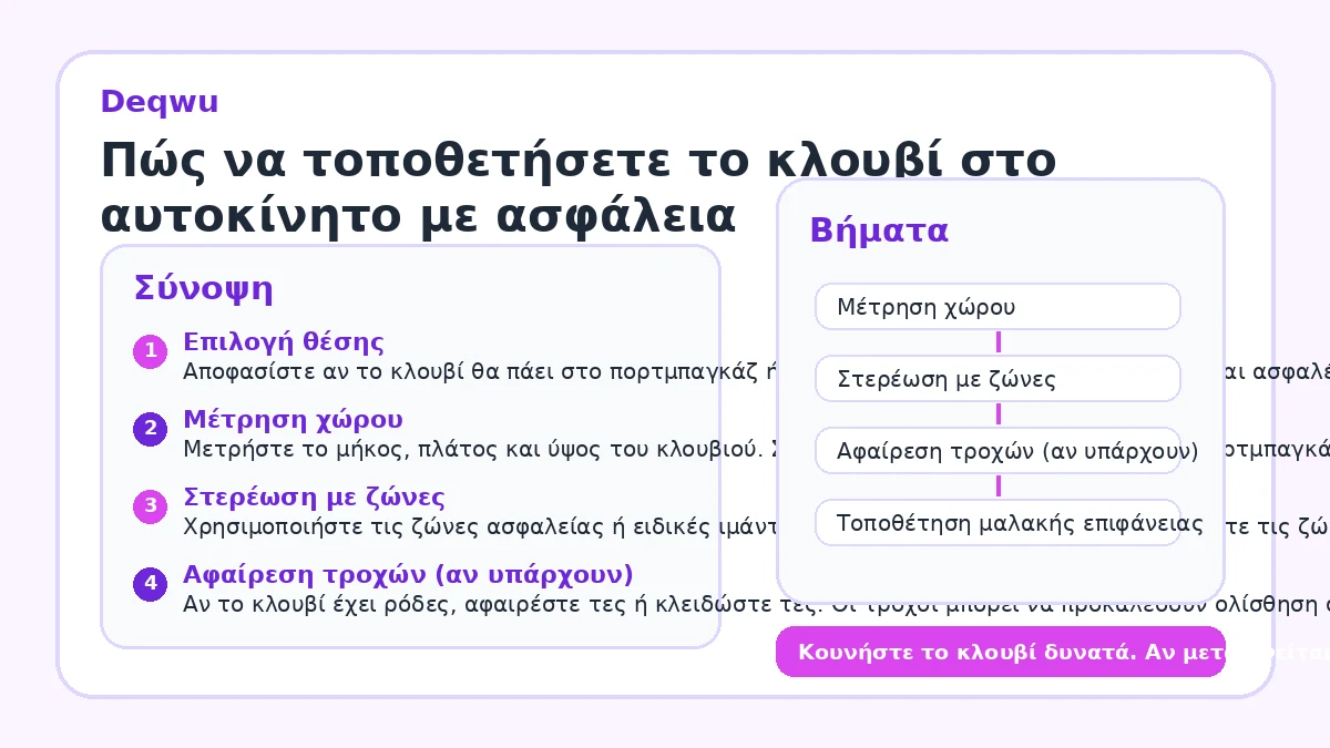 Πώς να τοποθετήσετε το κλουβί στο αυτοκίνητο με ασφάλεια