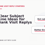 Clear Subject Line Ideas for Bank Visit Replys
