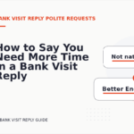 How to Say You Need More Time in a Bank Visit Reply
