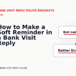 How to Make a Soft Reminder in a Bank Visit Reply