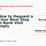 How to Request a Clear Next Step in Bank Visit Reply English