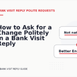 How to Ask for a Change Politely in a Bank Visit Reply