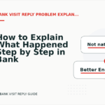 How to Explain What Happened Step by Step in Bank Visit Reply English