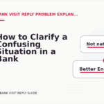 How to Clarify a Confusing Situation in a Bank Visit Reply