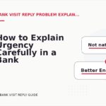How to Explain Urgency Carefully in a Bank Visit Reply