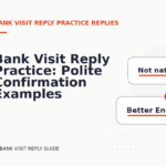 Bank Visit Reply Practice: Polite Confirmation Examples