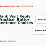 Bank Visit Reply Practice: Better Sentence Choices