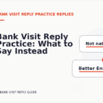 Bank Visit Reply Practice: What to Say Instead