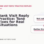 Bank Visit Reply Practice: Tone Fixes for Real Situations