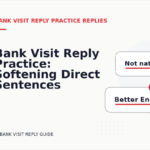 Bank Visit Reply Practice: Softening Direct Sentences